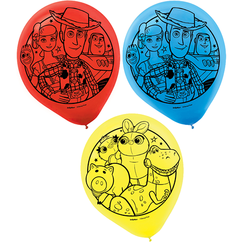 Toy Story 4 Latex Balloons - 30cm 6 Pack Default Title