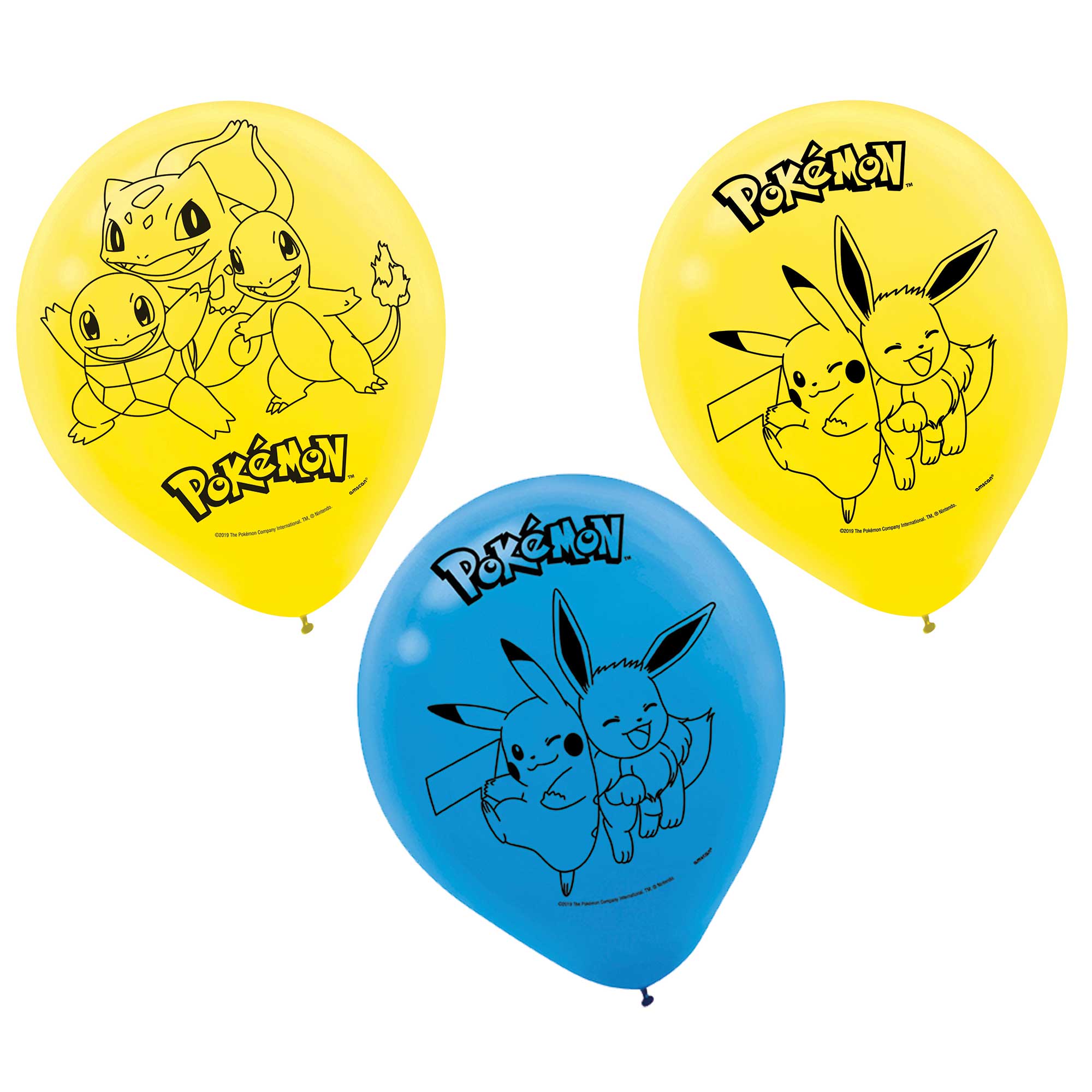 Pokemon Classic Latex Balloons - 30cm 6 Pack Default Title