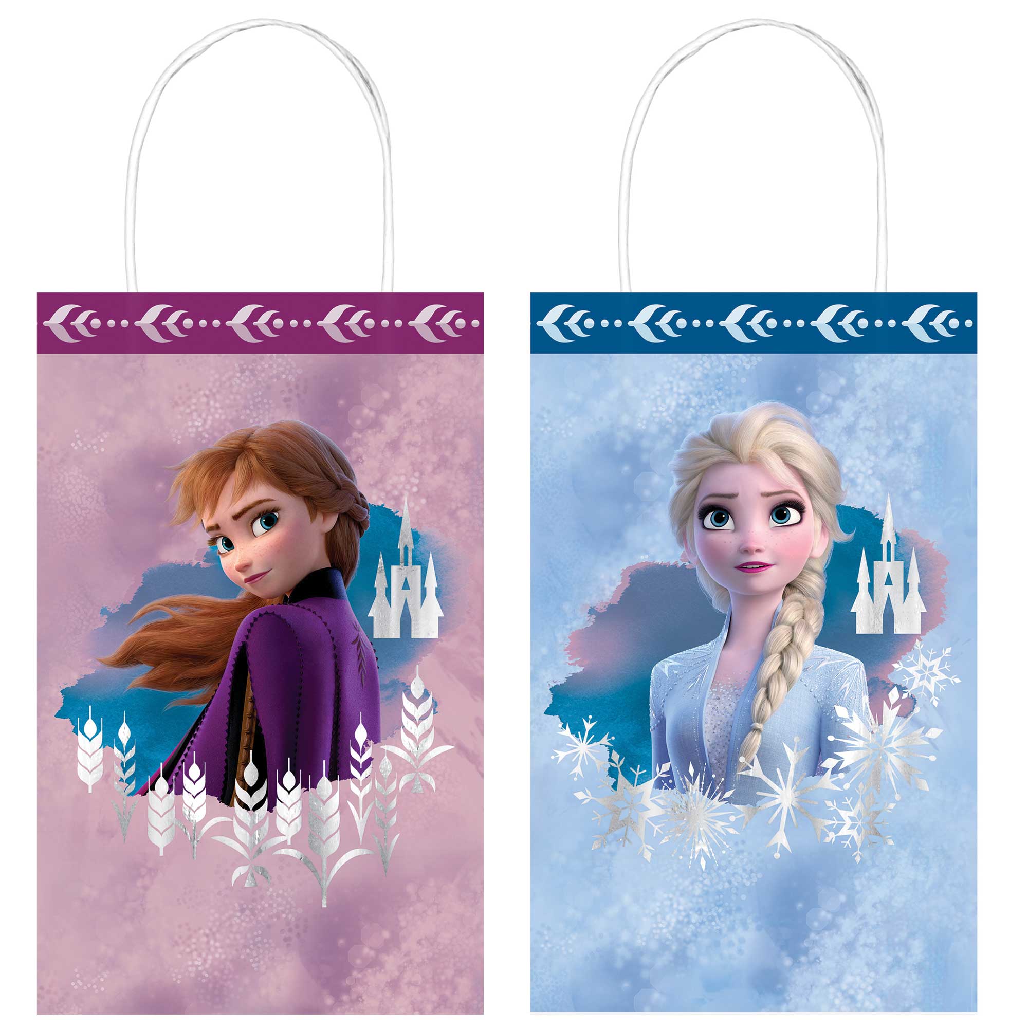 Frozen 2 Kraft Paper Gift Bags Assorted Designs - 12x21x8cm 8 Pack Default Title