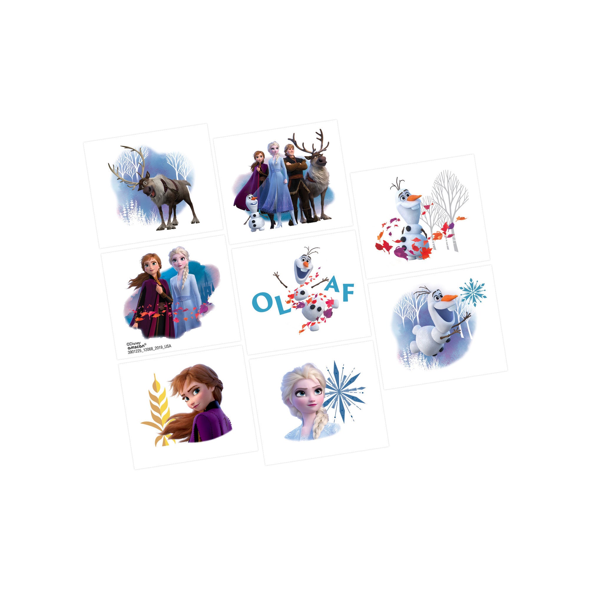 Frozen 2 Tattoos - 8 Pack Default Title