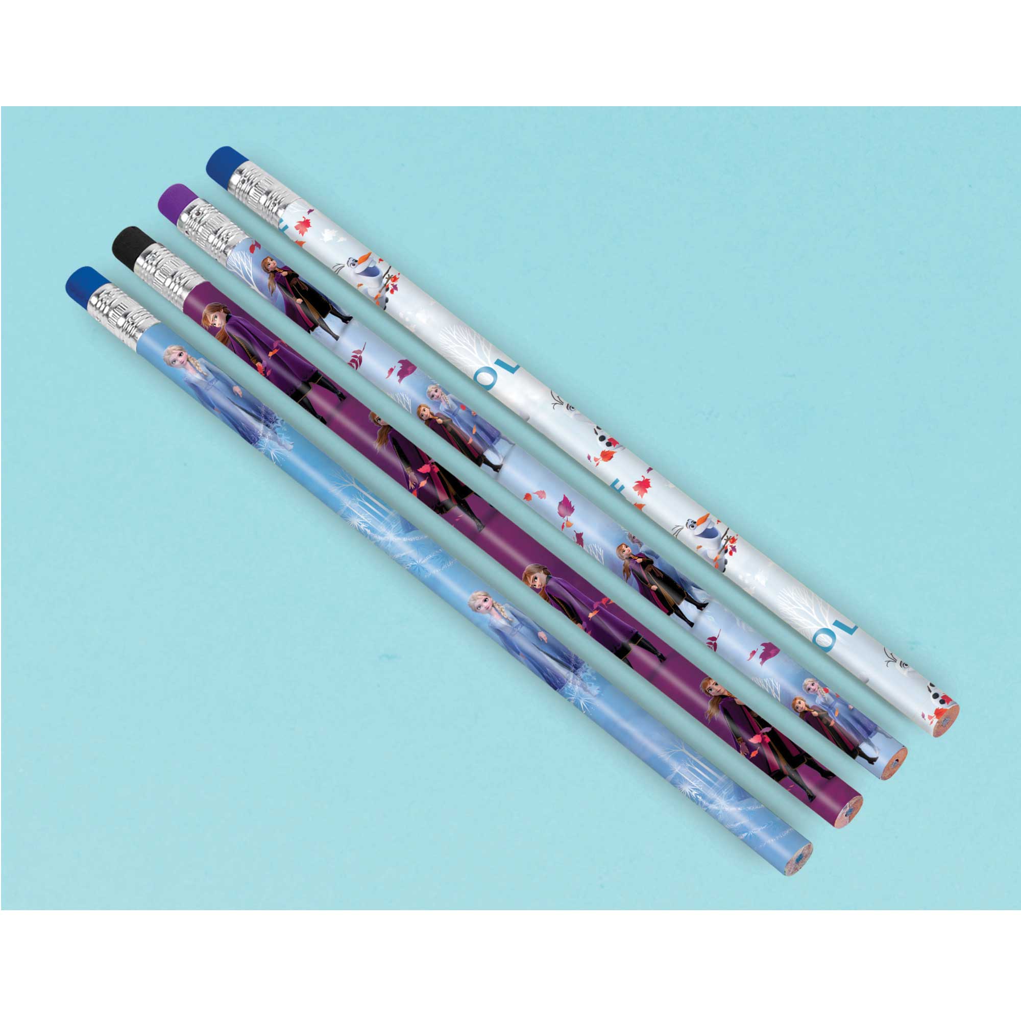 Frozen 2 Pencils Assorted Designs - 8 Pack Default Title