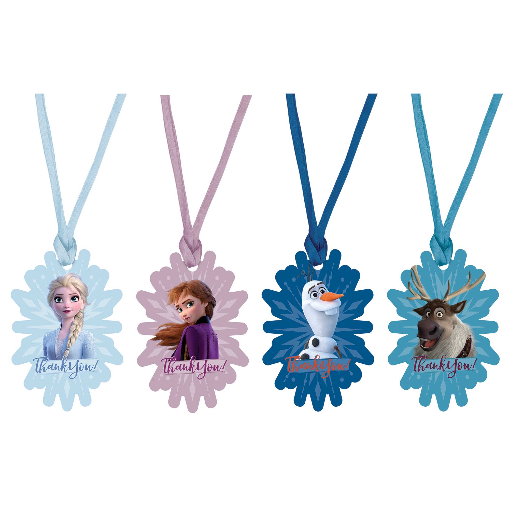 Frozen 2 Thank You Tags Assorted Designs - 8 Pack Default Title