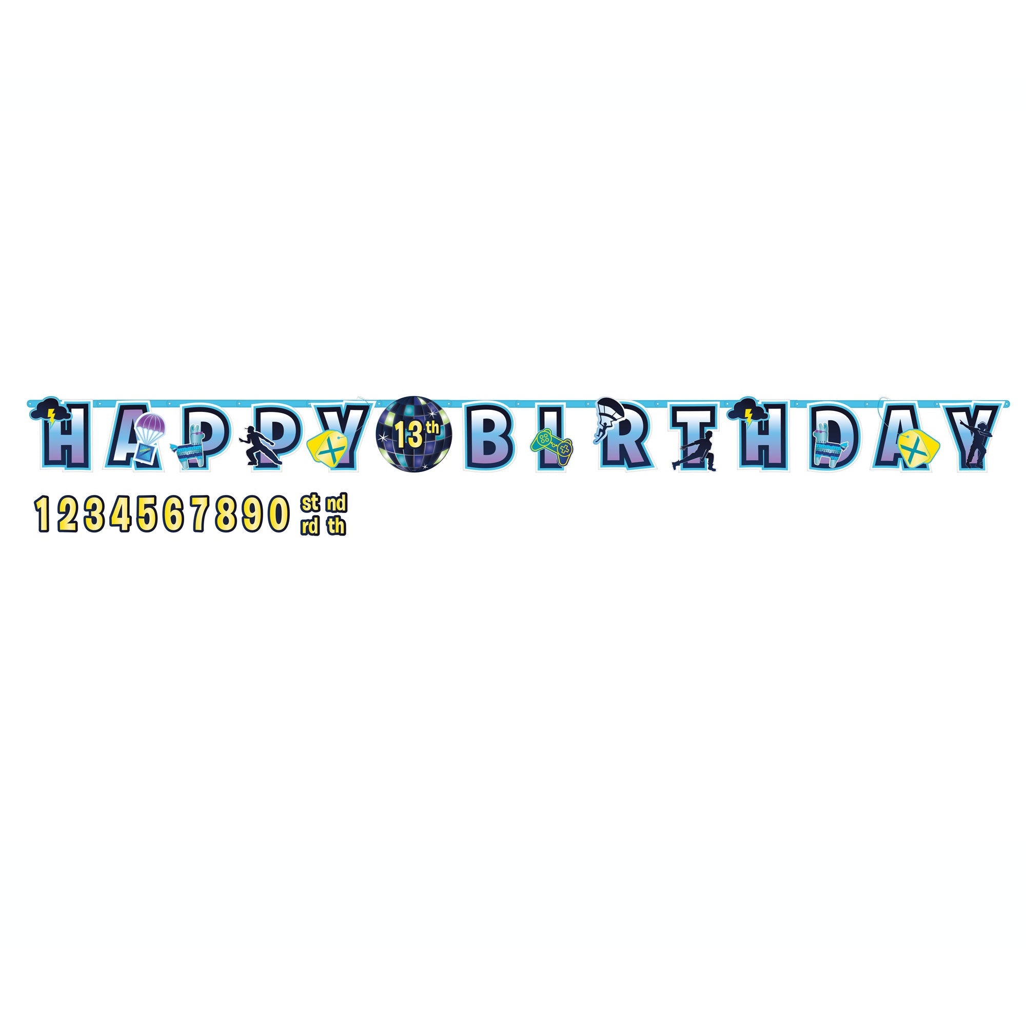 Battle Royal Jumbo Happy Birthday Add-An-Age Letter Banner Default Title