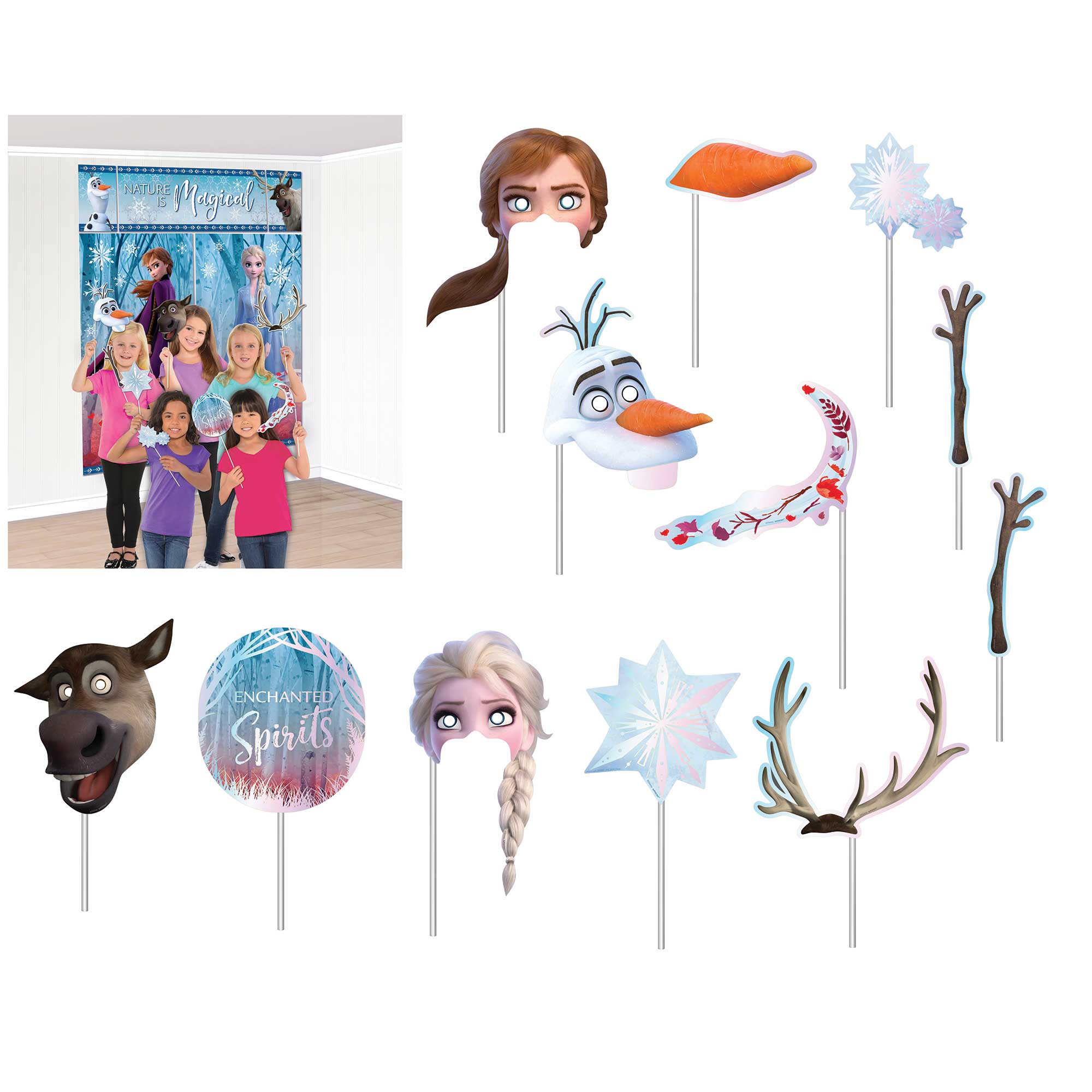 Frozen 2 Scene Setter with Photo Props - 17 Pack Default Title