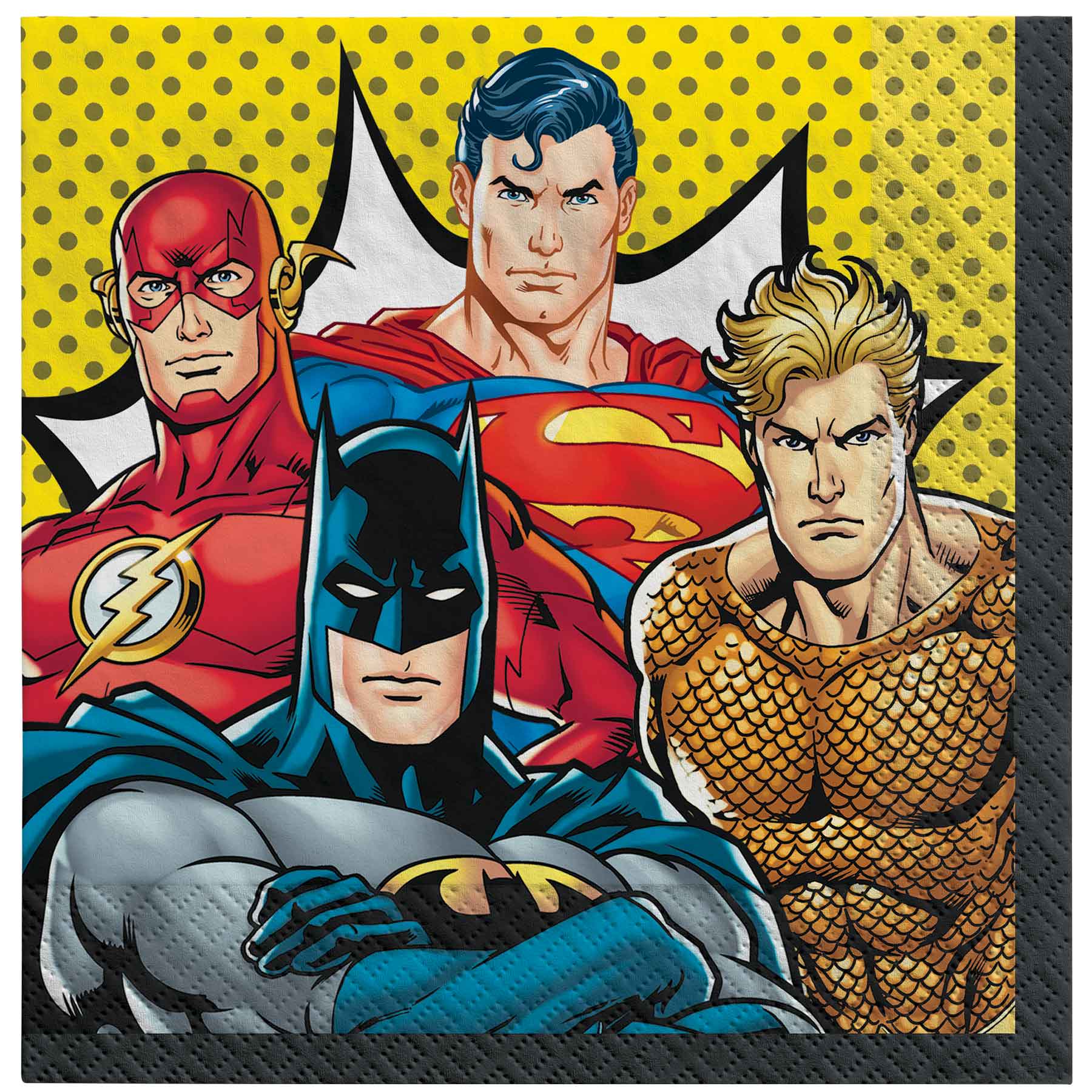 Justice League Heroes Unite Lunch Napkins - 16 Pack Default Title