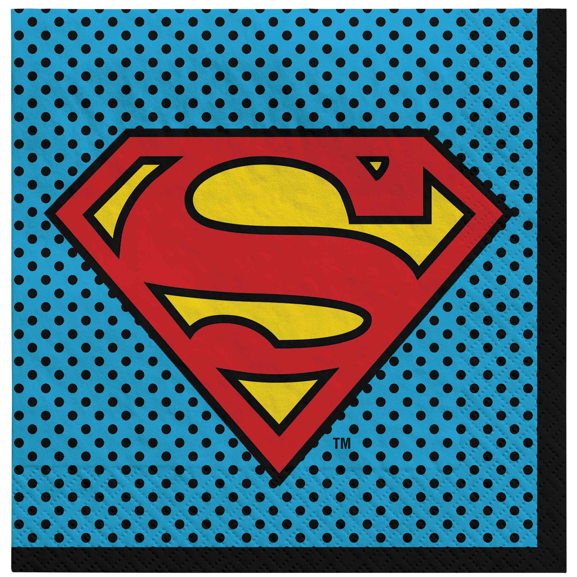 Justice League Heroes Unite Superman Lunch Napkins - 16 Pack Default Title