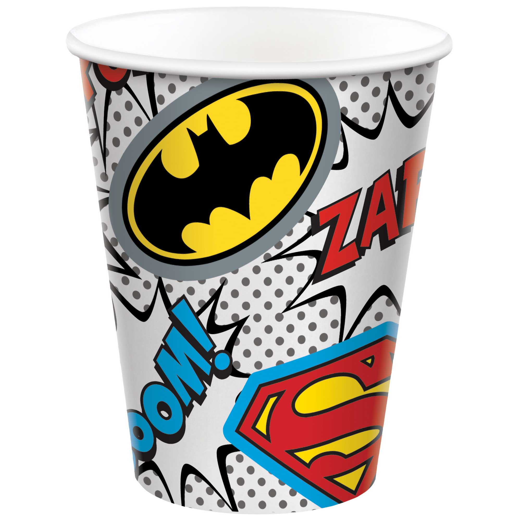 Justice League Heroes Unite Paper Cups - 266ml 8 Pack Default Title