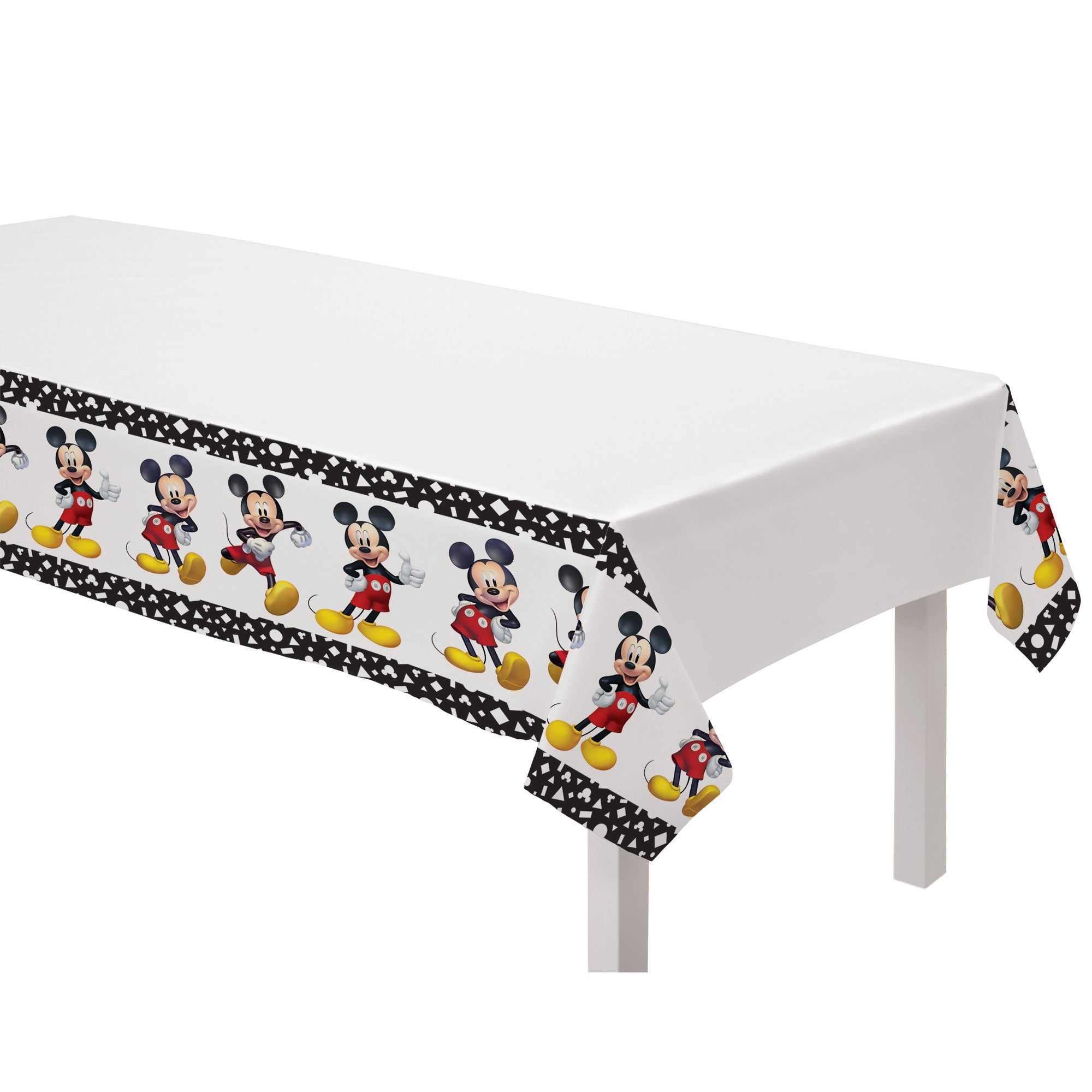 Mickey Mouse Forever Plastic Tablecover - 1.37x2.43m Default Title