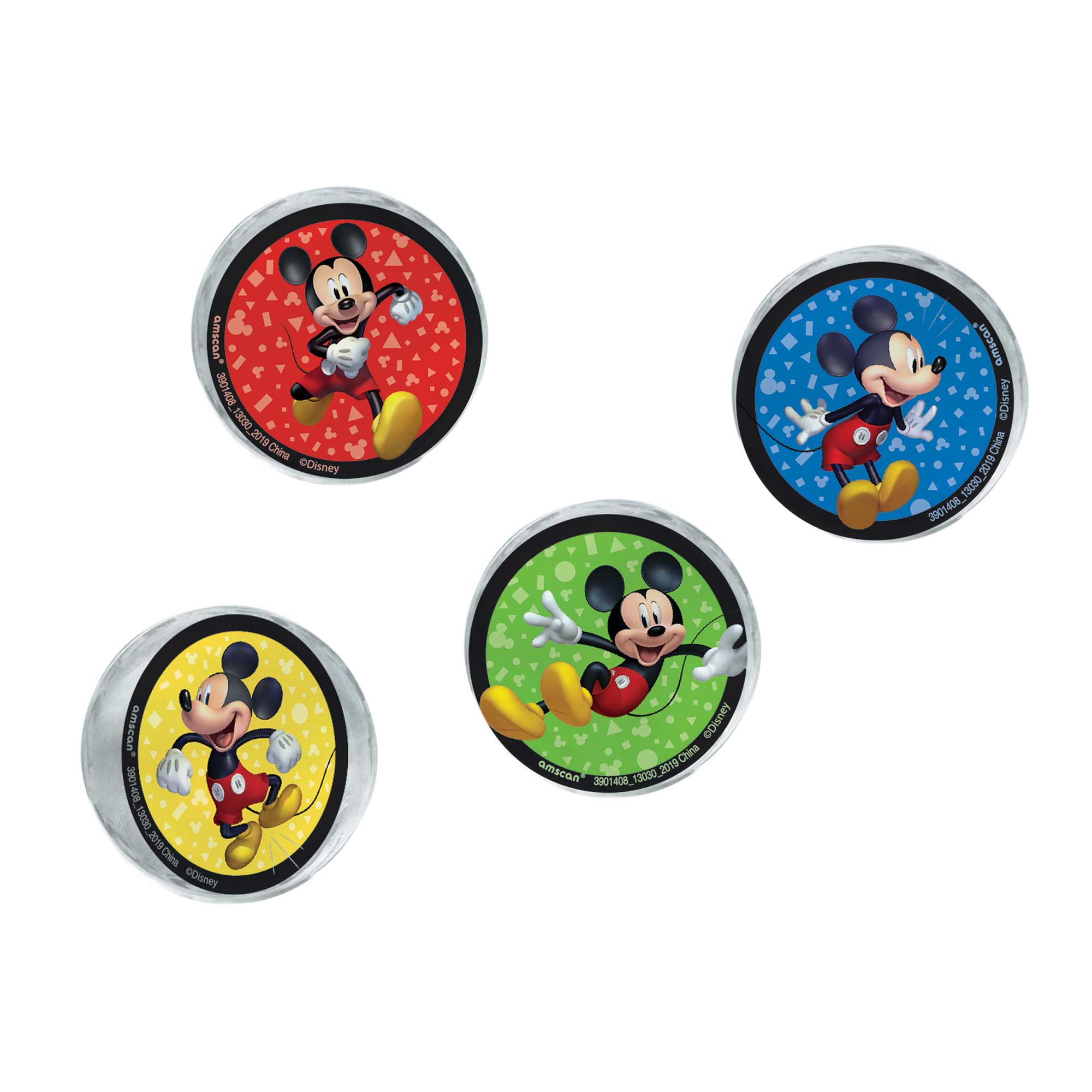 Mickey Mouse Forever Bounce Balls Favors - 54mm 4 Pack Default Title