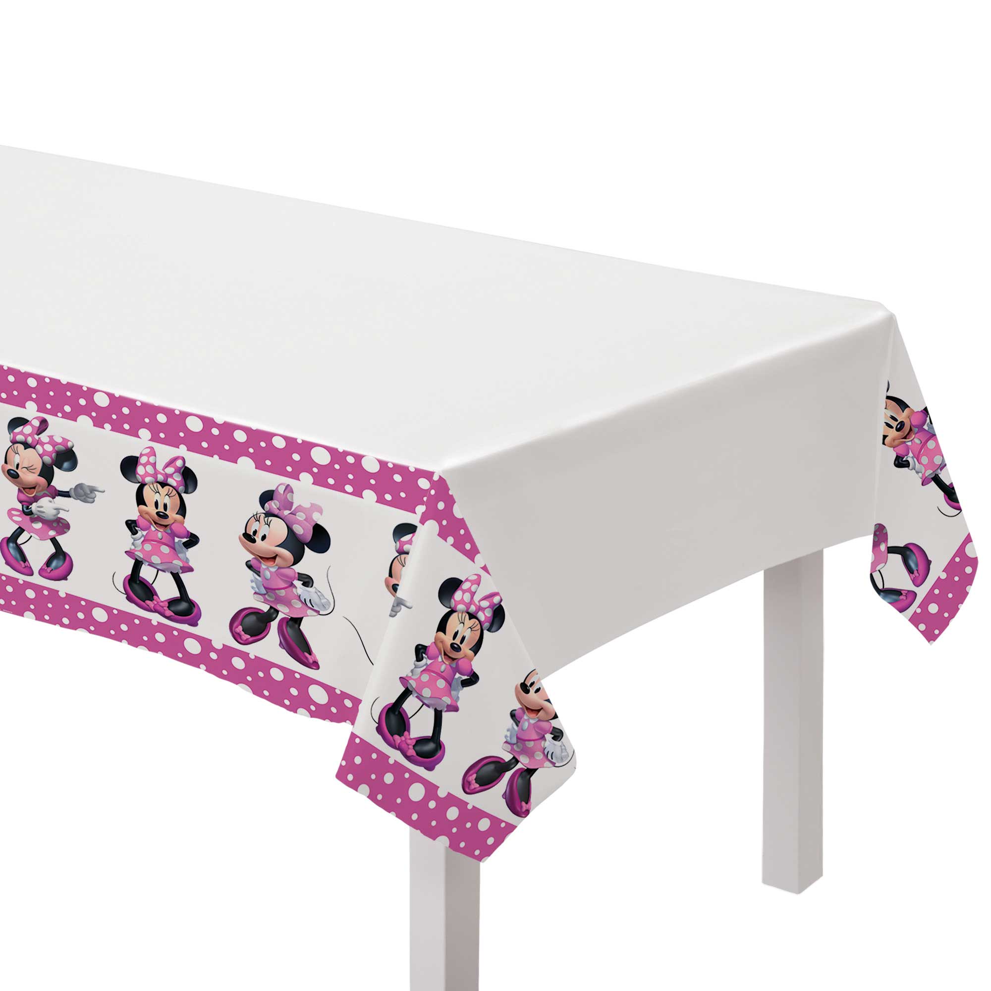 Minnie Mouse Forever Plastic Tablecover - 137x243cm Default Title