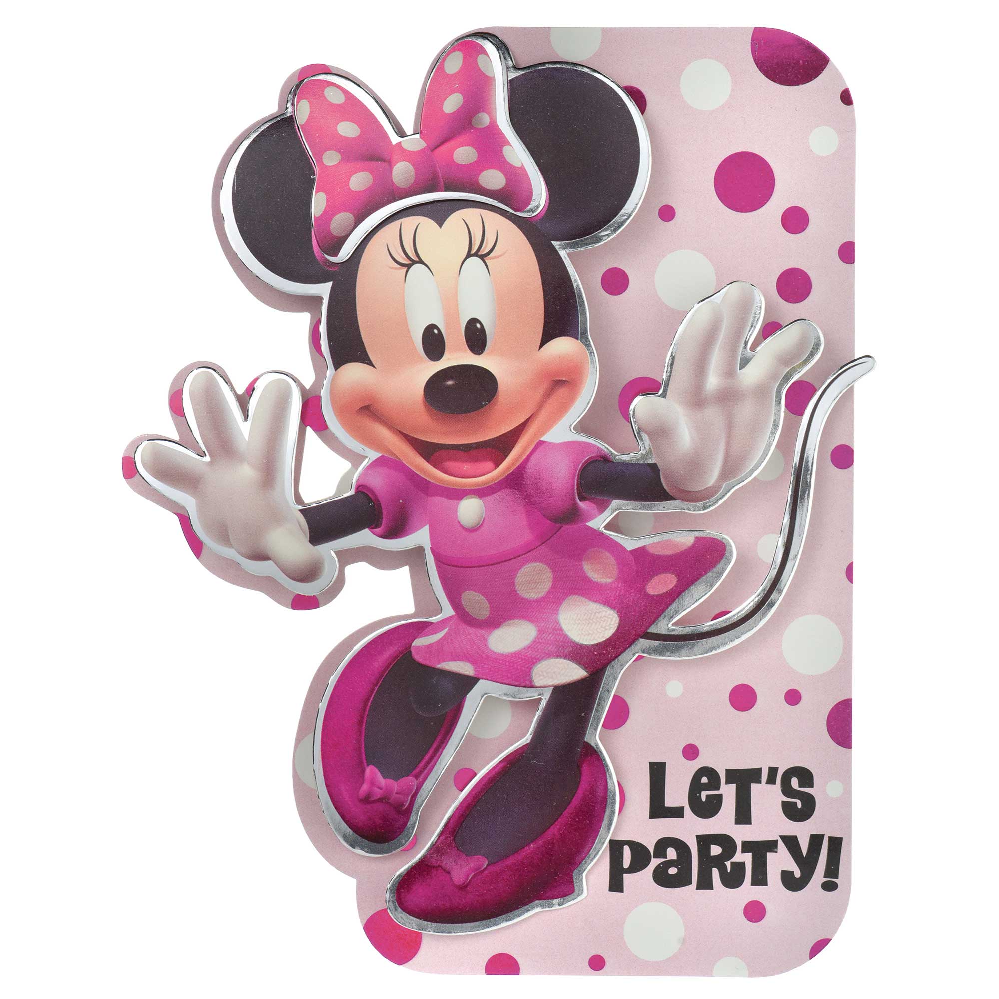Minnie Mouse Forever Deluxe Foil Invitations and Envelopes - 17x14cm 8 Pack Default Title