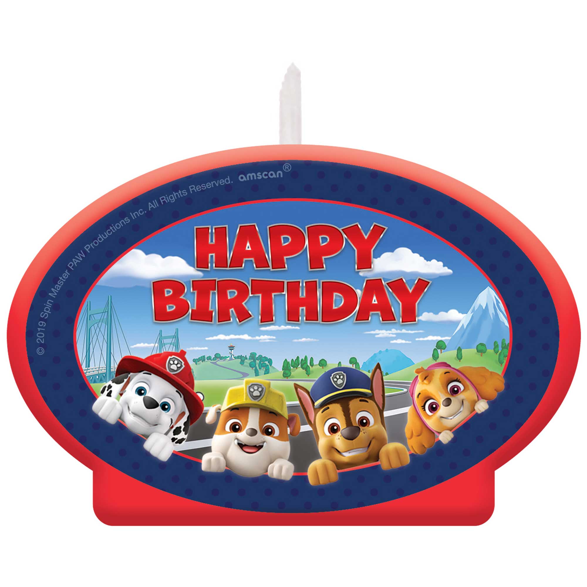 Paw Patrol Adventures Birthday Candle - 11cm Default Title