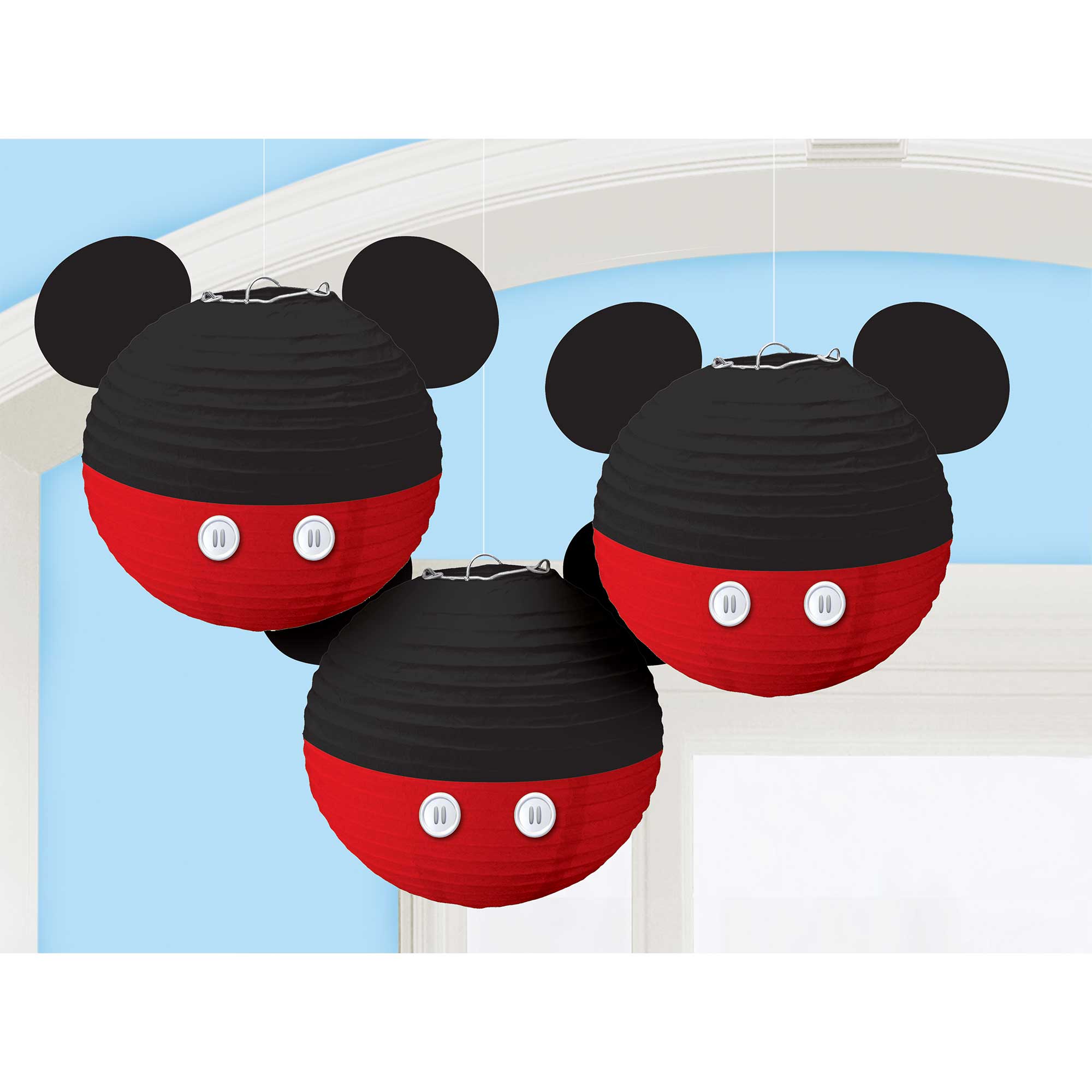 Mickey Mouse Forever Paper Lanterns and Ears - 24cm 3 Pack Default Title