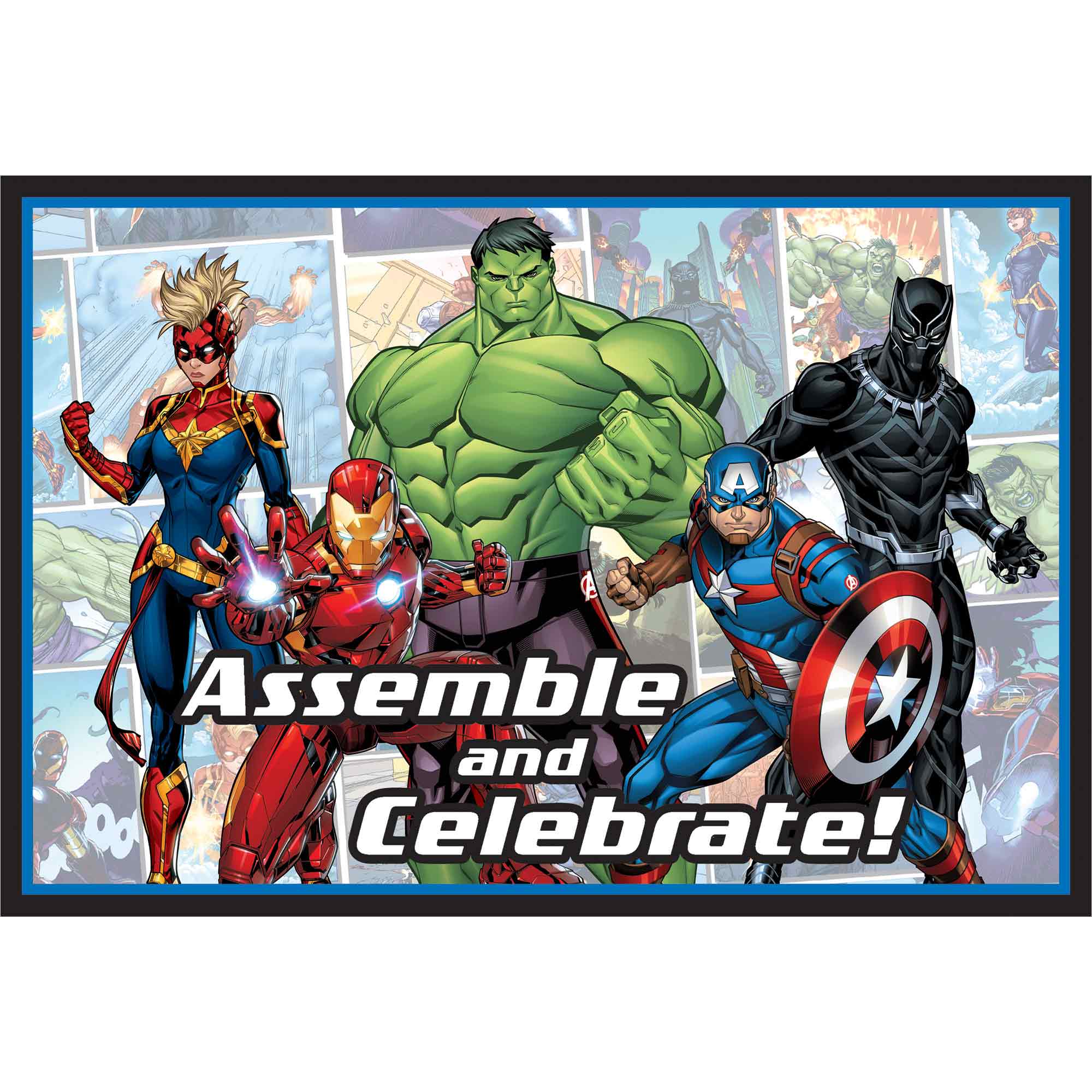 Marvel Avengers Powers Unite Postcard Invitations - 8 Pack Default Title