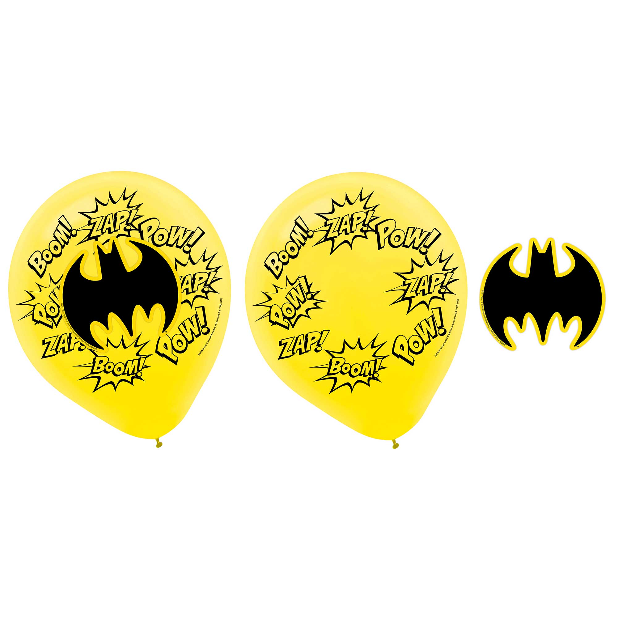Batman Heroes Unite Latex Balloons and Paper Adhesive Add-ons - 30cm 6 Pack Default Title