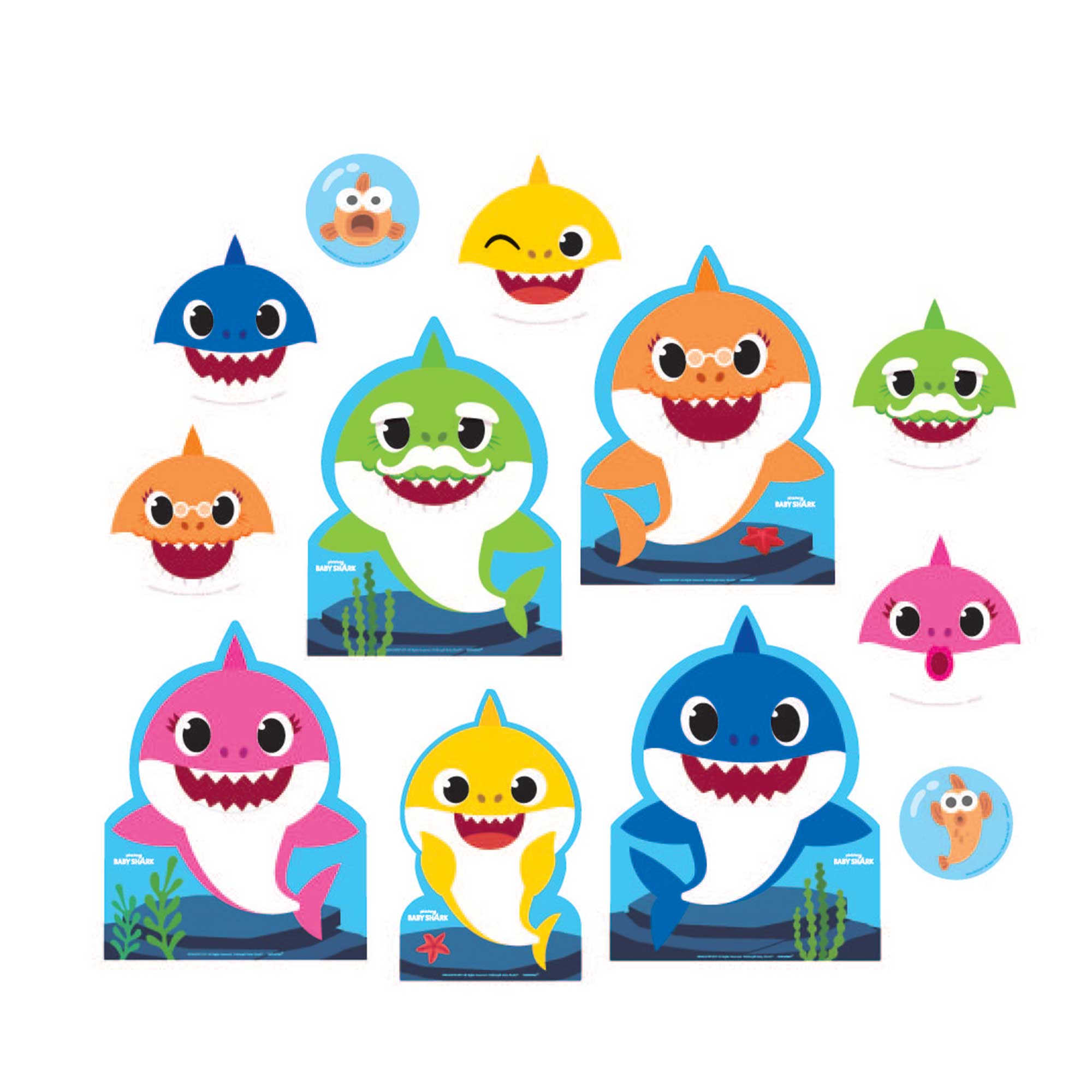 Baby Shark Cutouts - 12 Value Pack Default Title