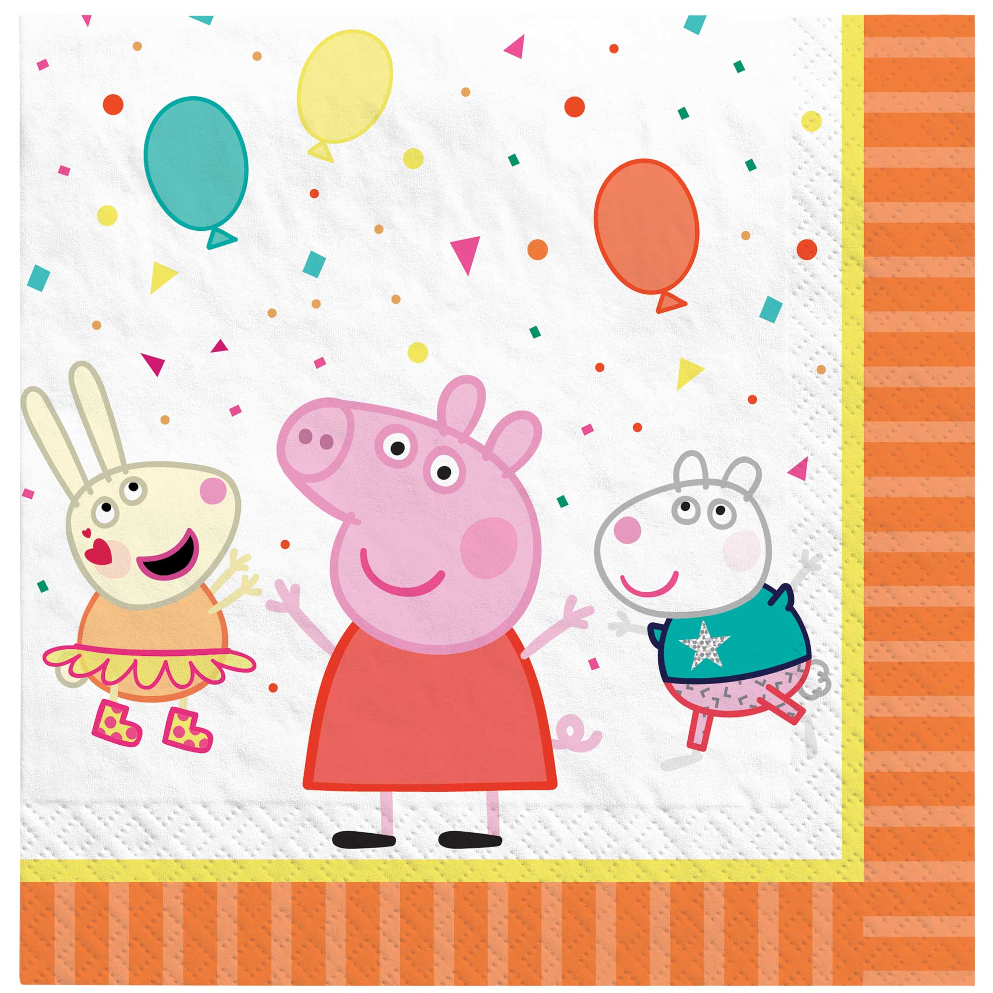 Peppa Pig Confetti Party Lunch Napkins - 16 Pack Default Title