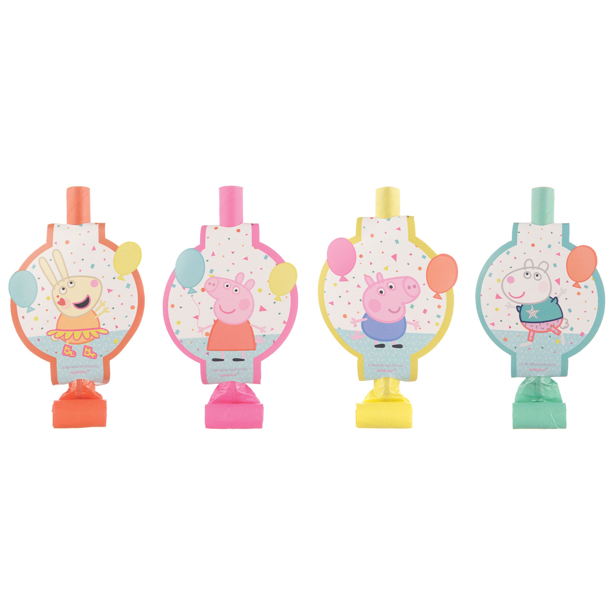 Peppa Pig Confetti Party Blowouts - 12cm 8 Pack Default Title