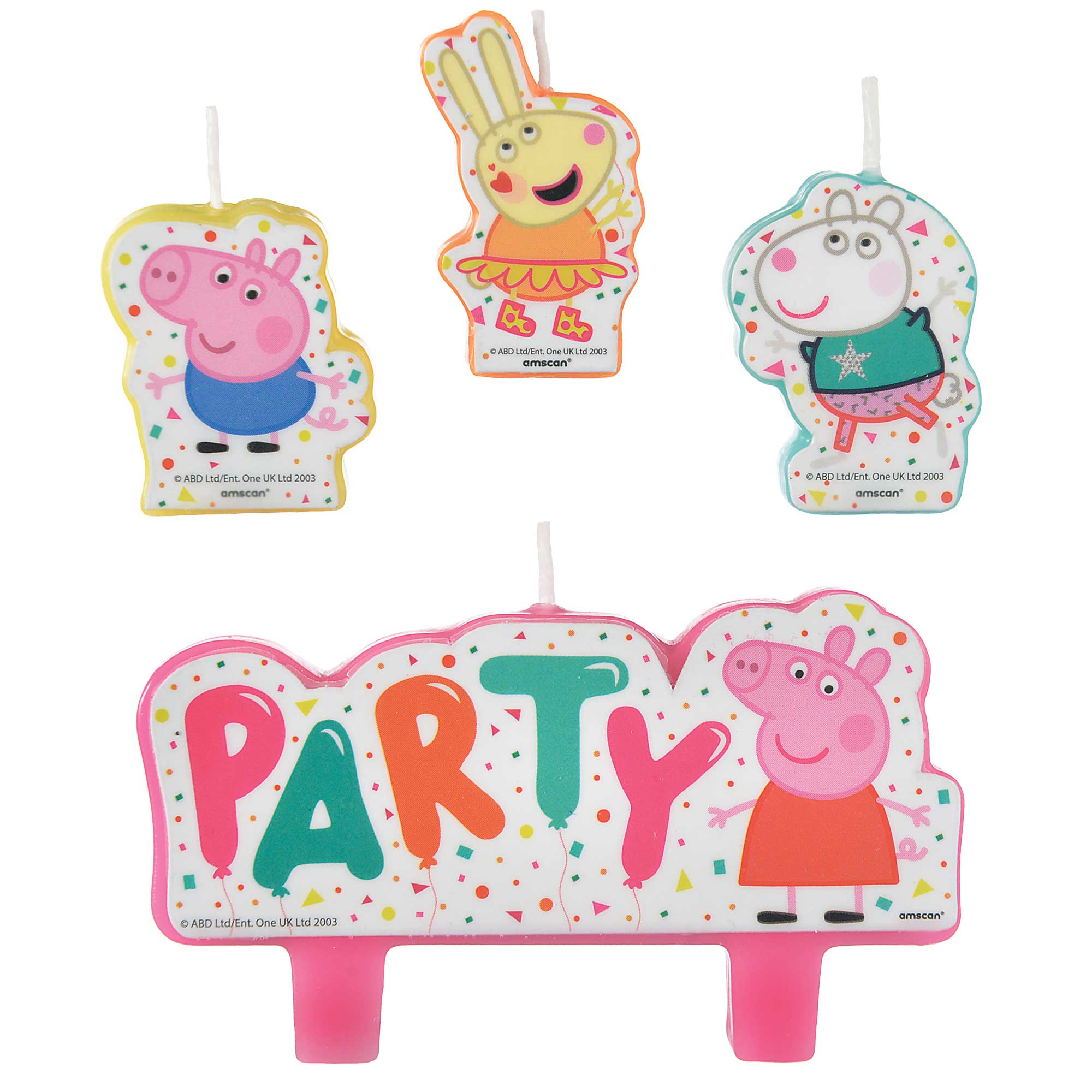 Peppa Pig Confetti Party Candle Set - 4 Pack Default Title