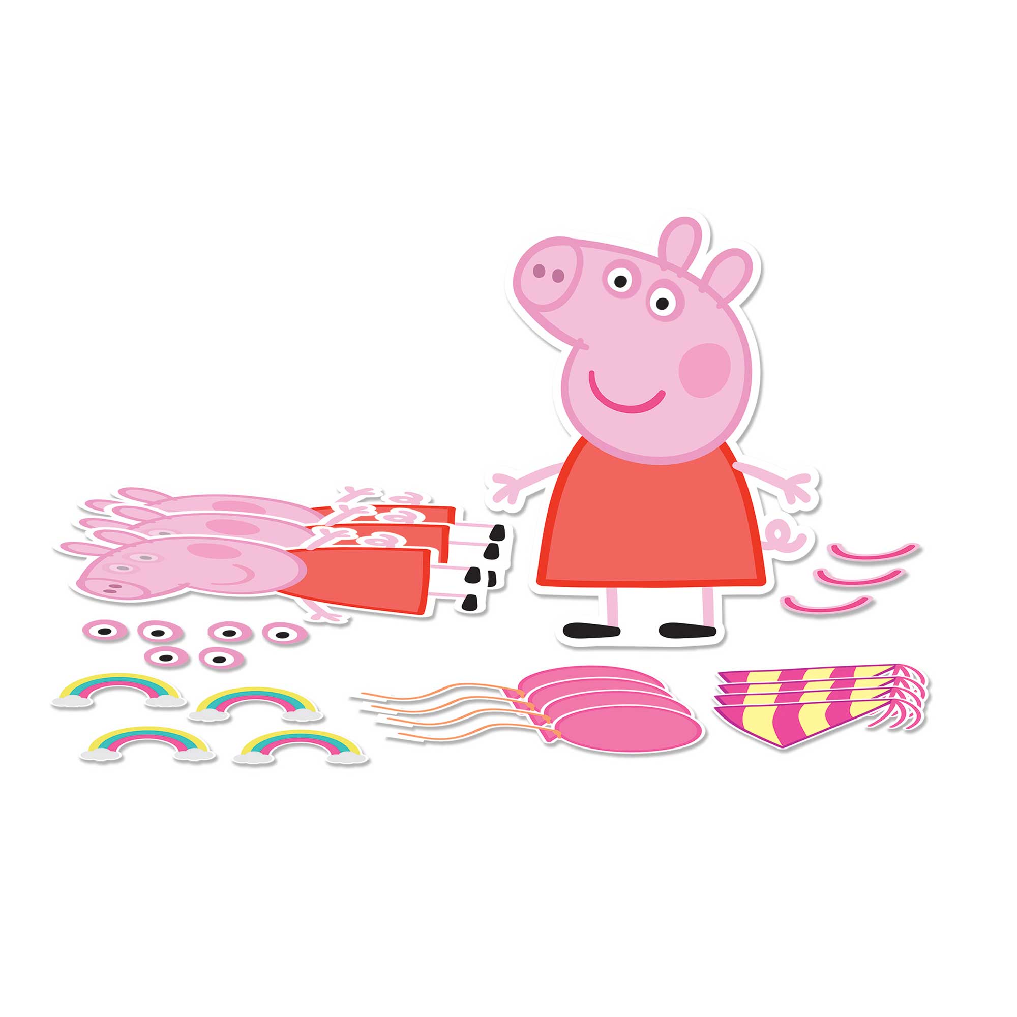 Peppa Pig Confetti Party Craft Decorating Kit - 4 Pack Default Title