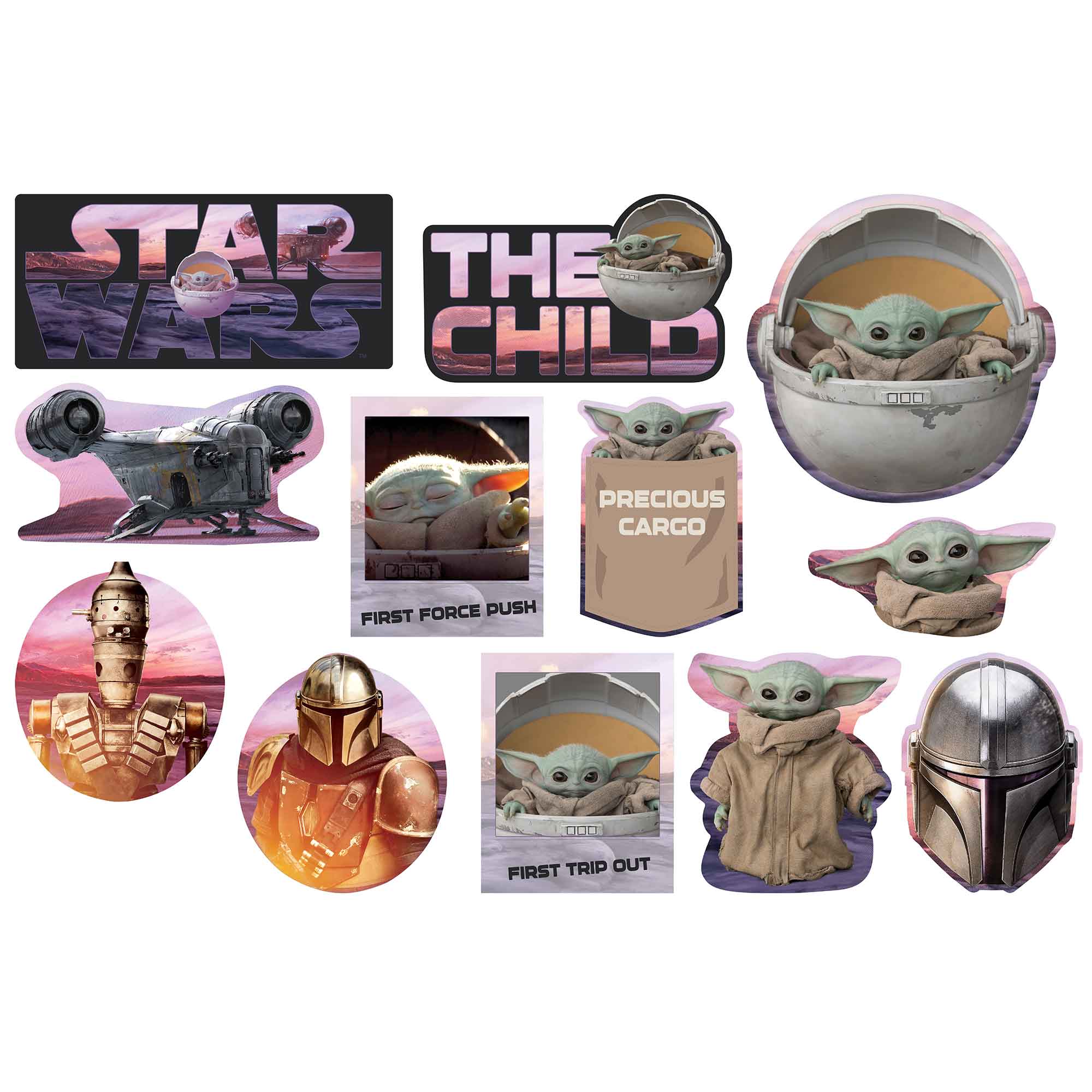 Star Wars The Mandalorian Cutouts Value Pack - 12 Pack Default Title