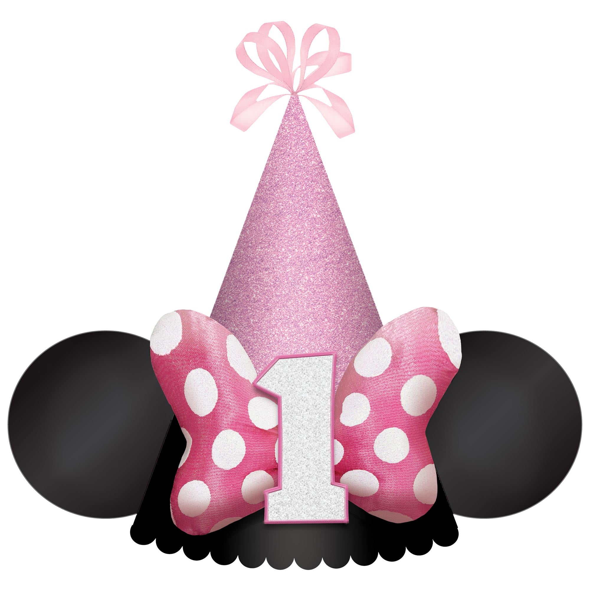 Minnie Mouse Forever Deluxe Cone Hat 1st Birthday - 17cm Default Title