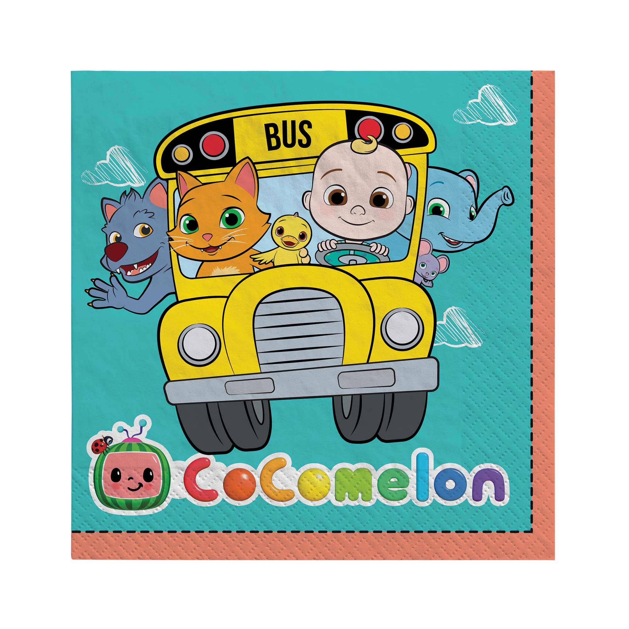 Cocomelon Lunch Napkins - 16 Pack Default Title