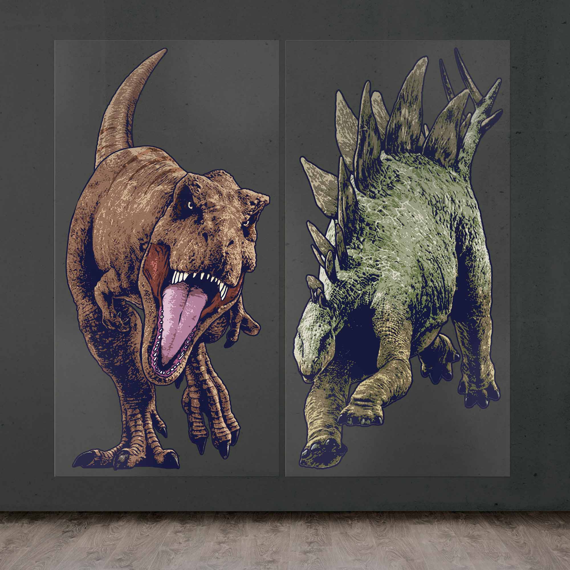 Jurassic Into The Wild Scene Setter Backdrop - 85x165cm 2 Piece Pack Default Title