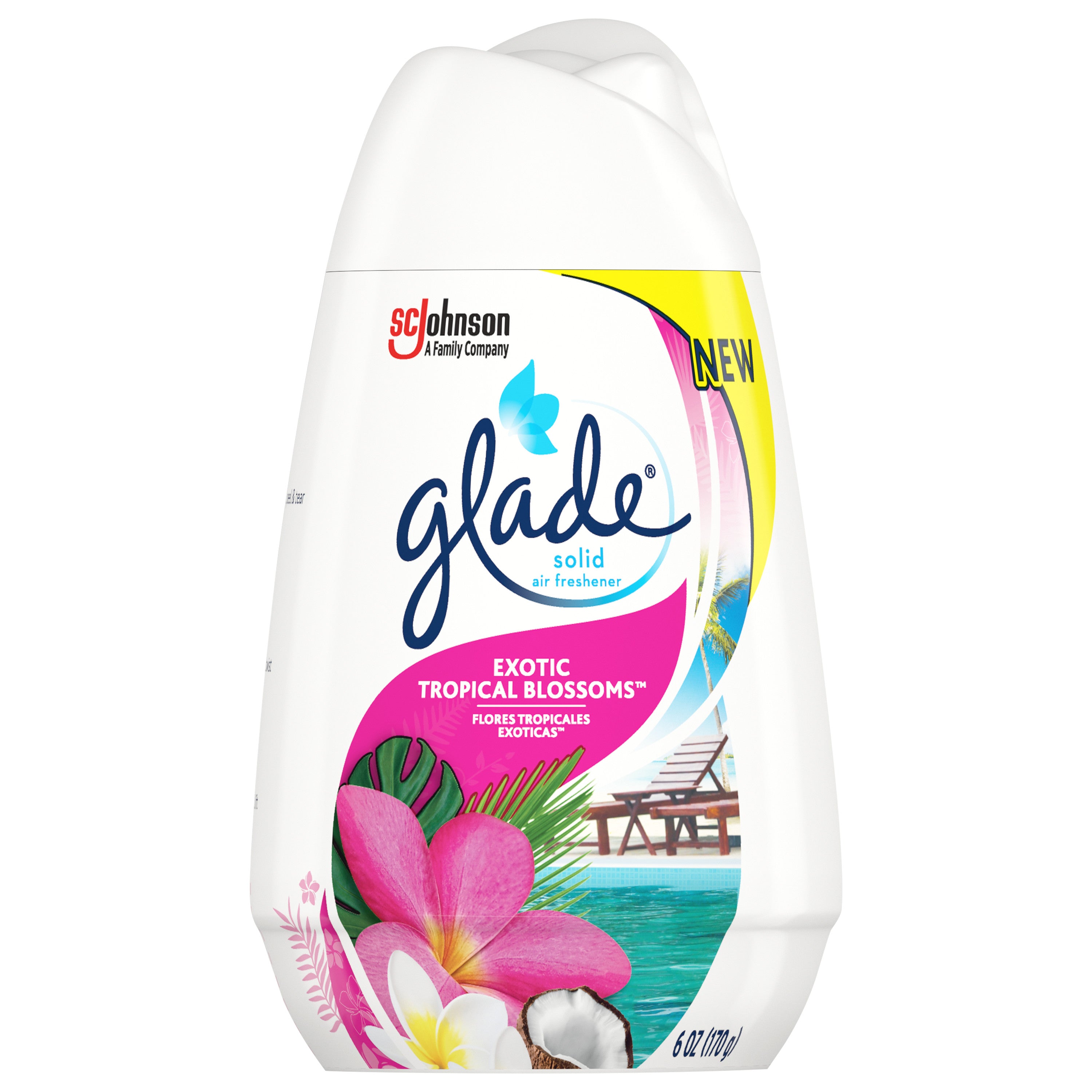 Glade Cone Air Freshener Deodorizer Exotic Tropical Blossoms 170gr - Dollars and Sense