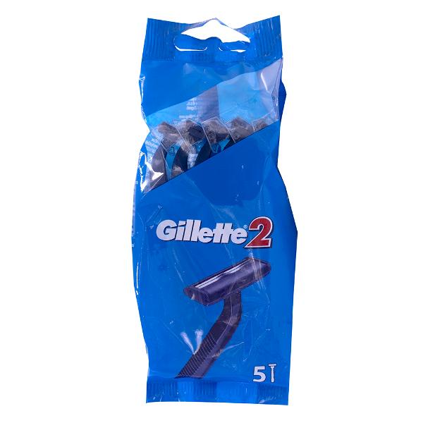 Gillette Two Twin Blade Razor - 5 Pack 1 Piece - Dollars and Sense
