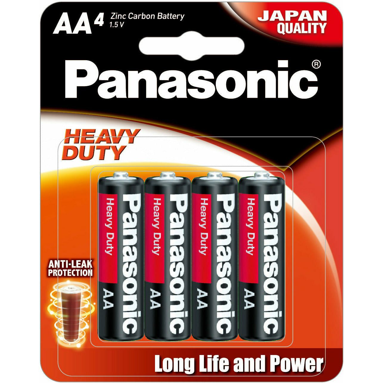 Panasonic Size AA Heavy Duty - 4 Pack 1 Piece - Dollars and Sense