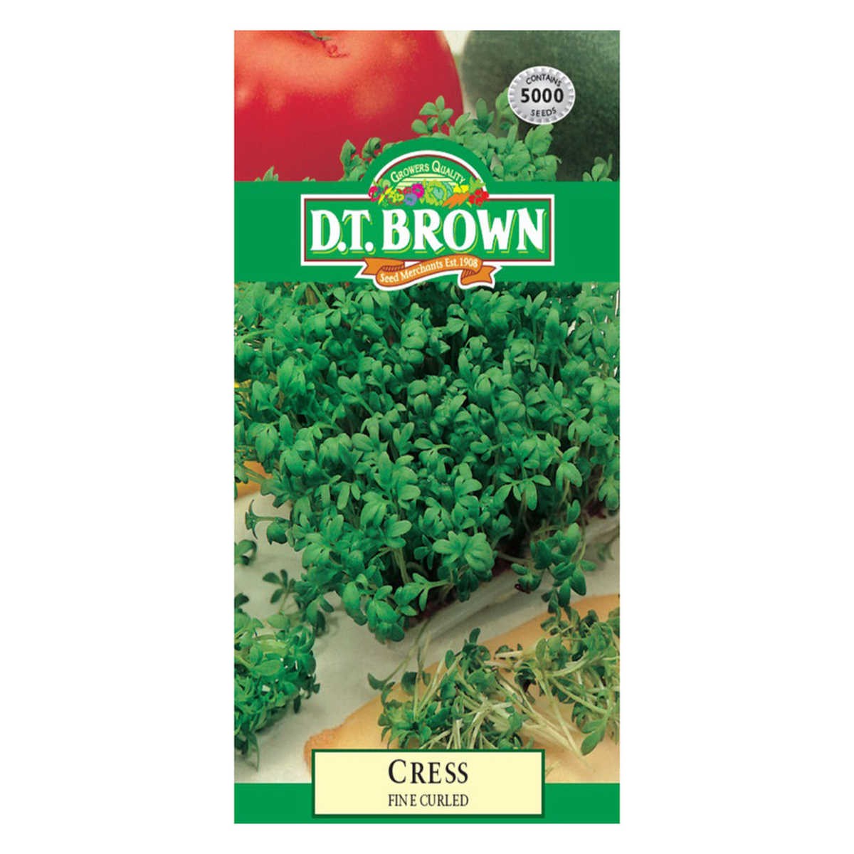 Buy DT Brown Cress Fine Curled Seeds | Dollars and Sense