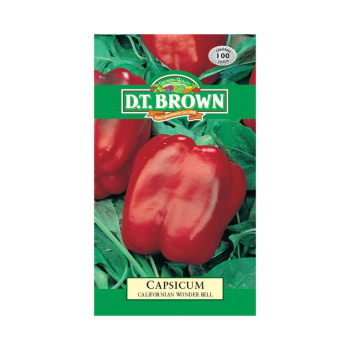 Buy DT Brown Capsicum Californian Wonder Seeds | Dollars and Sense