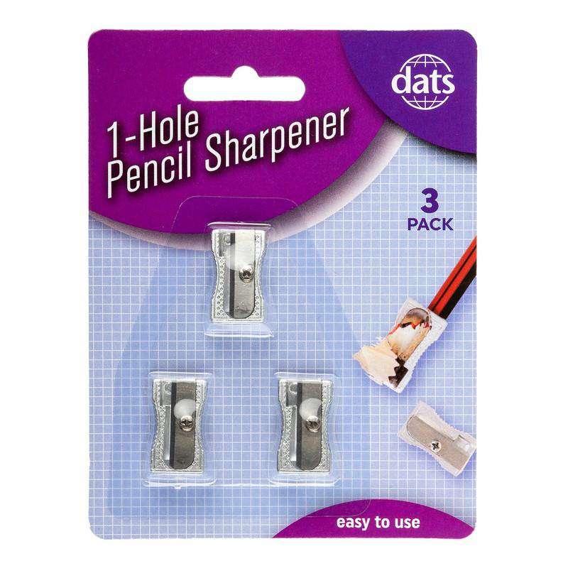 Metal Sharpener - 1 Hole 3 Pack - Dollars and Sense