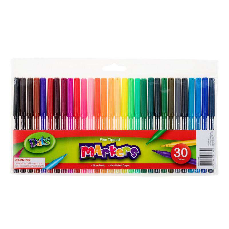 Markers  Fine Point Tip 30Pk - Dollars and Sense