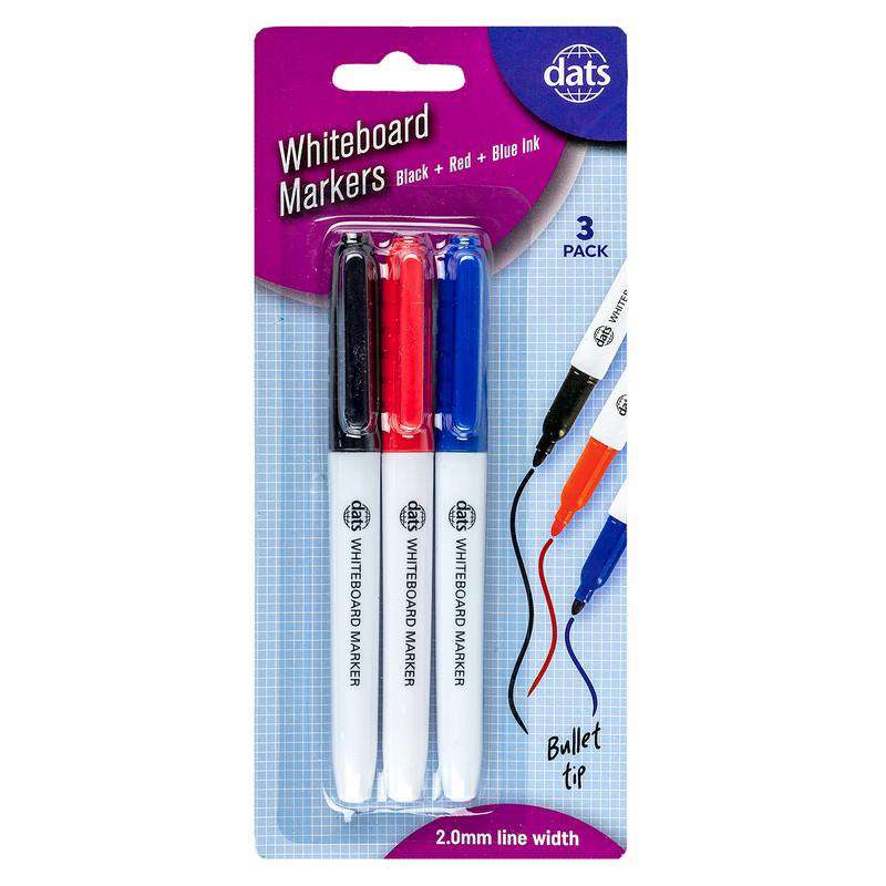 Whiteboard Marker Pens 3Pk - Dollars and Sense