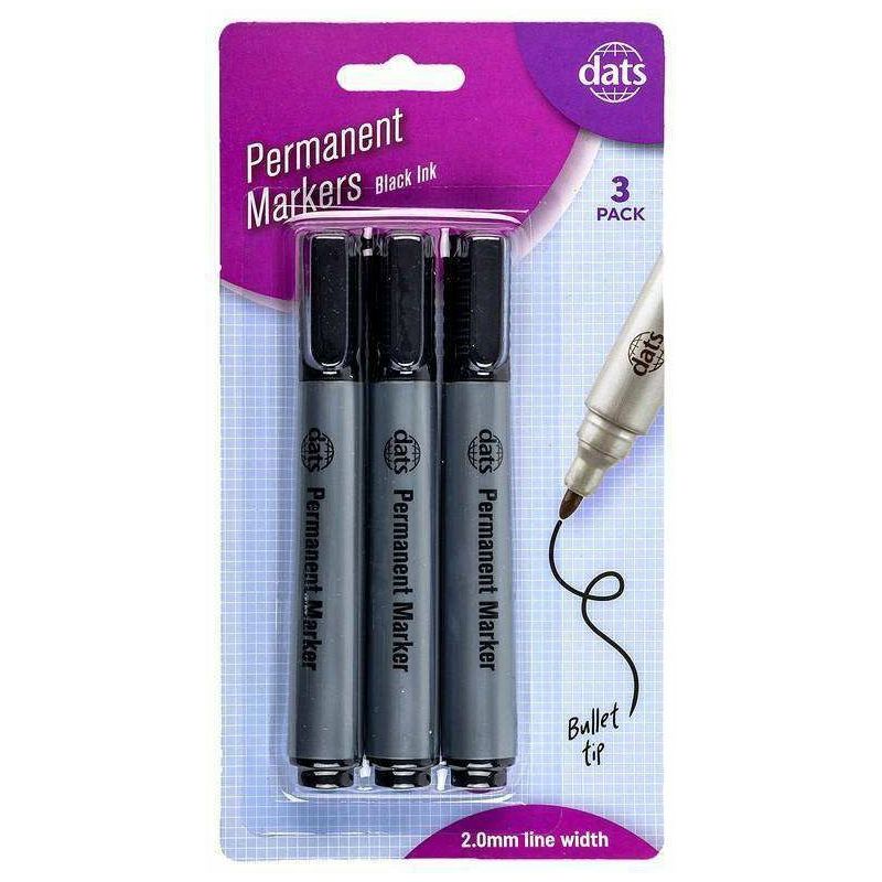 Permanent Markers - Black SKU 57841 - Dollars and Sense
