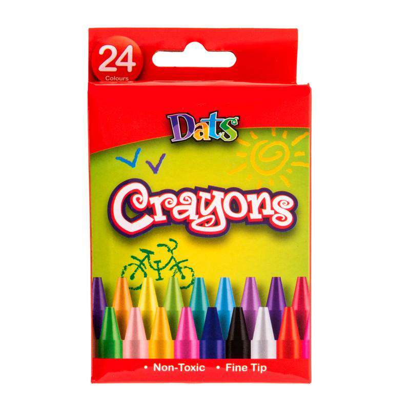 Coloured Crayons 24Pk - Dollars and Sense