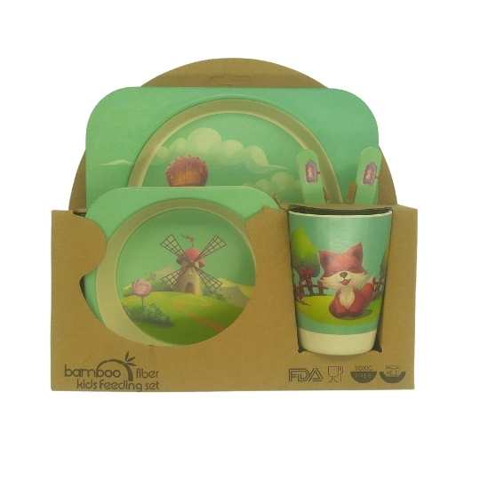 Kids Feeding Set Bamboo Fiber Rabbit - Dollars and Sense