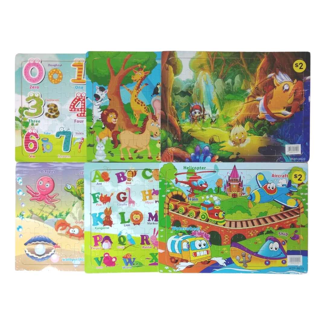 Wooden Jigsaw Puzzle 60Pcs assorted - Dollars and Sense