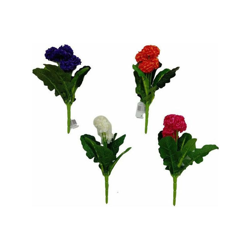 Faux Celosia Flower -  5 Heads 28cm - Dollars and Sense