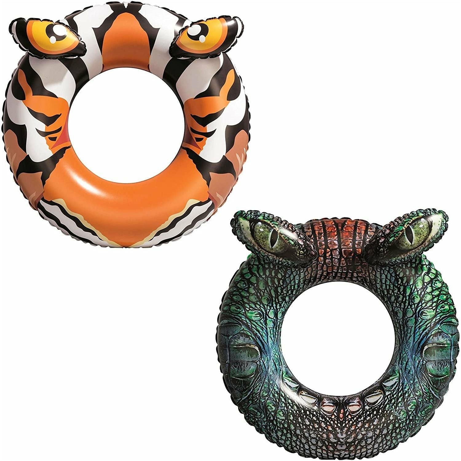 Bestway Crocodile or Tiger Swim Ring Assorted Designs - Dollars and Sense