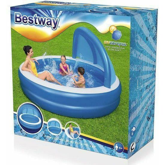Bestway Summer Days Inflatable Family Pool - 2.41x2.41x1.40m - Dollars and Sense