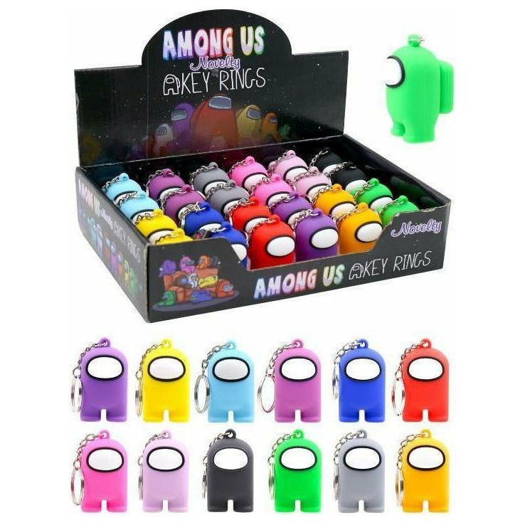 Among Us Video Game Novelty Key Rings - Assorted Colours - Dollars and Sense