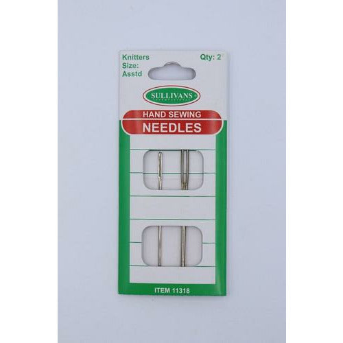 Hand Sewing Needles 2 Pieces - Knitters Size Assorted Default Title