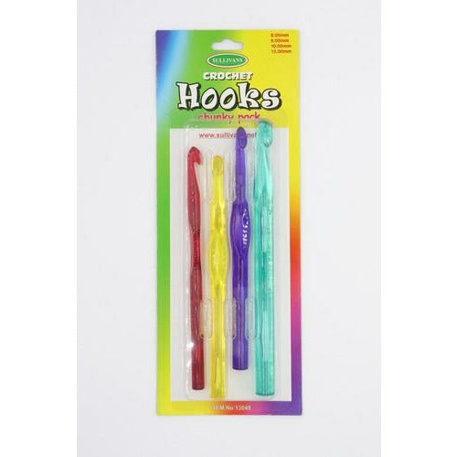 Crochet Hooks Chunky Pack - 8, 9, 10, 6 and 12mm Default Title