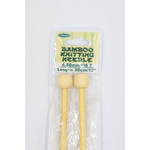 Bamboo Knitting Needle 30cm - 4.5mm Default Title