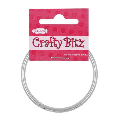 Crafty Bitz Metal Ring Silver - Dollars and Sense