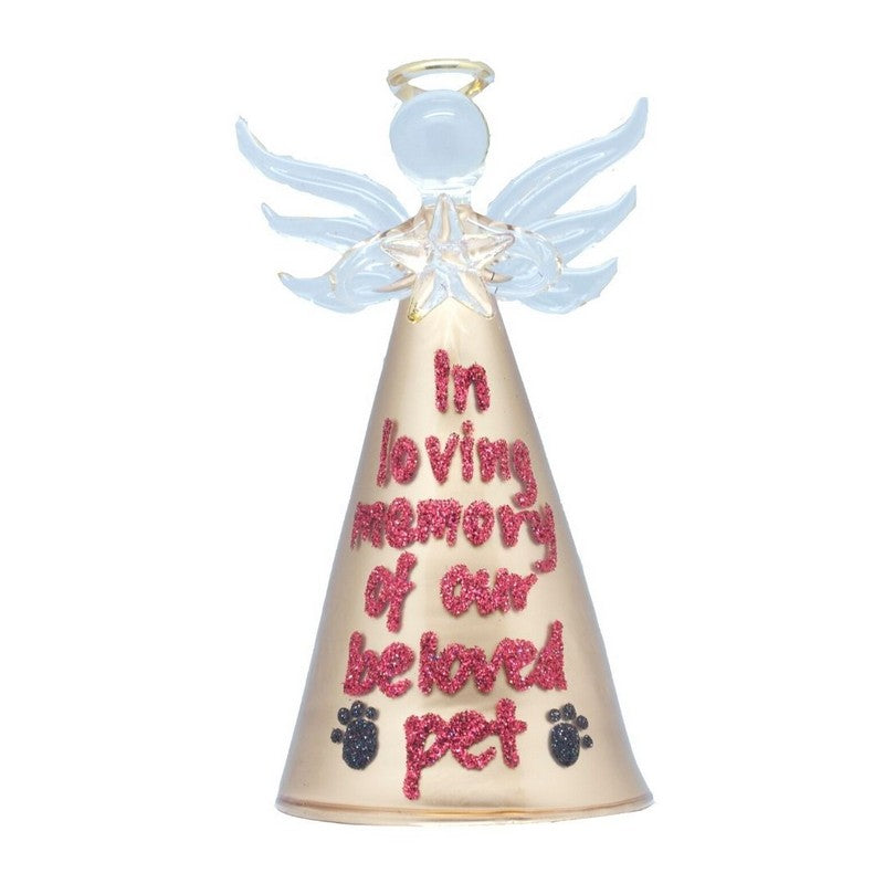Personalised Christmas Baubles|Buy Personalised Glass Gold Angel Gift Box W8xH14cm| Dollars and Sense