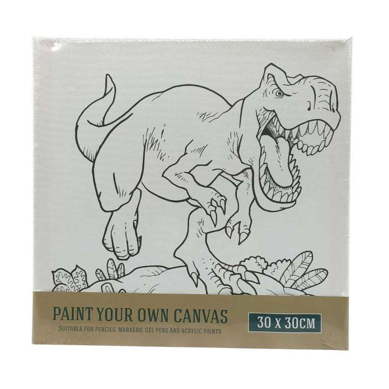 Buy Cheap art & craft online | Printed Canvas Dinosaur 30X30cm|  Dollars and Sense cheap and low prices in australia 